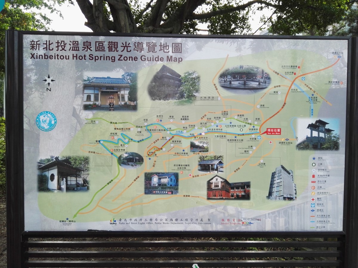 北投景区的地图