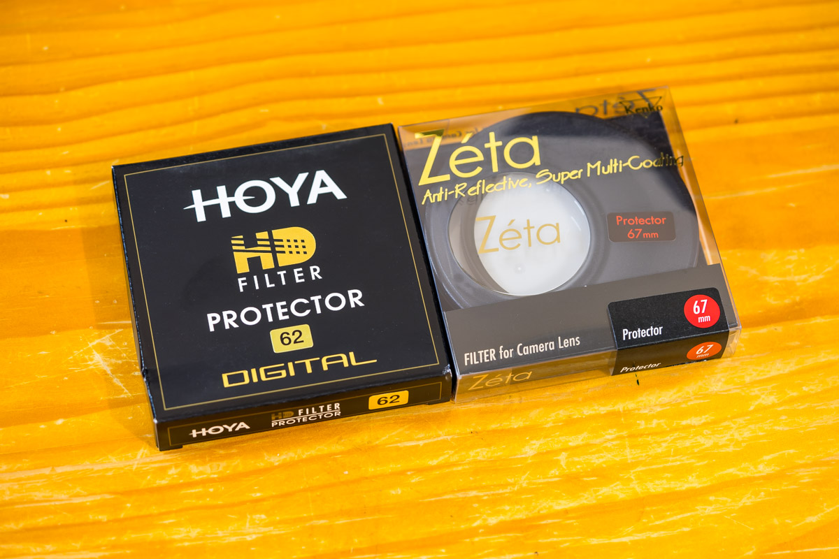 Kenko Zeta Protector and Hoya Hd Protector